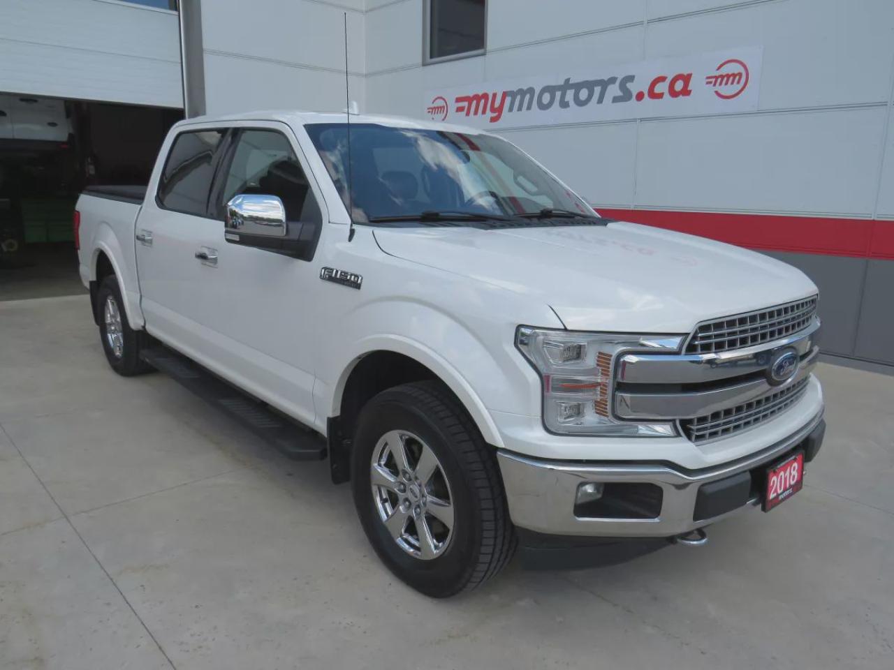 Used 2018 Ford F-150 Lariat (**LOW KM!!**CLEAN TITLE/NO ACCIDENTS!!**SAFETY/CERTIFIED!!**4WD**ALLOY RIMS**RUNNING BOARDS**TUNNEAU COVER**TRAILER HITCH**REMOTE START**FOG LIGHTS**LEATHER**BLIND SPOT DETECTION**PANORAMIC SUNROOF**NAVIGATION**POWER SEATS**HEATED SEATS/VENTILATED for sale in Tillsonburg, ON