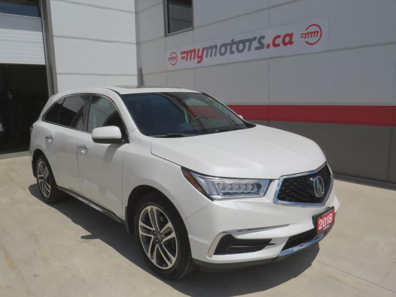 Used 2018 Acura MDX Navi (**CLEAN TITLE/NO ACCIDENTS!!**SAFETY/CERTIFIED!!**AWD**ALLOY RIMS**REMOTE START**LEATHER**SUNROOF**NAVIGATION**PUSH BUTTON START**DUAL CLIMATE CONTROL**POWER SEATS**DIGITAL TOUCHSCREEN**POWER TAILGATE**HEATED SEATS/STEERINH WHEEL**REVERSE CAMERA**LA for sale in Tillsonburg, ON