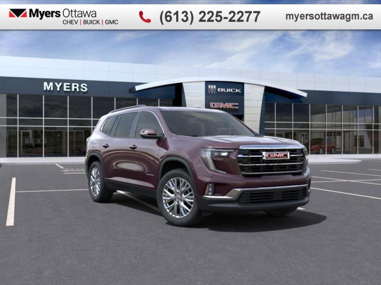 New 2025 GMC Acadia Elevation  ELEVATION PREMIUM, LUXURY PACKAGE, SUNROOF for sale in Ottawa, ON