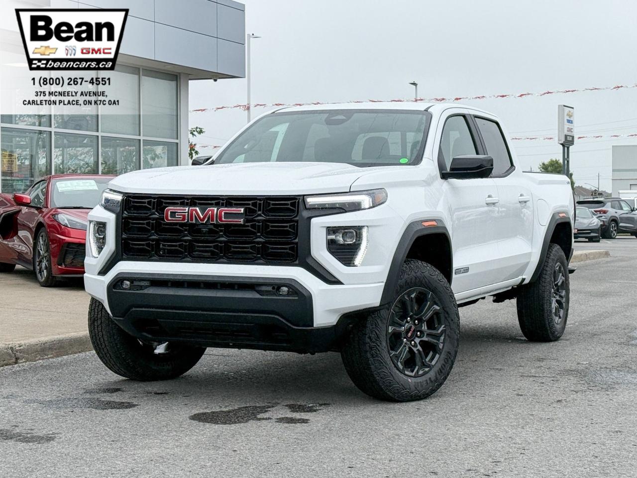 New 2025 GMC Canyon Elevation 2.7L 4 CYL WITH REMOTE START/ENTRY, HEATED SEATS, HD SURROUND VISION, TRAILER BRAKE CONTROLLER, APPLE CARPLAY AND ANDROID AUTO for sale in Carleton Place, ON
