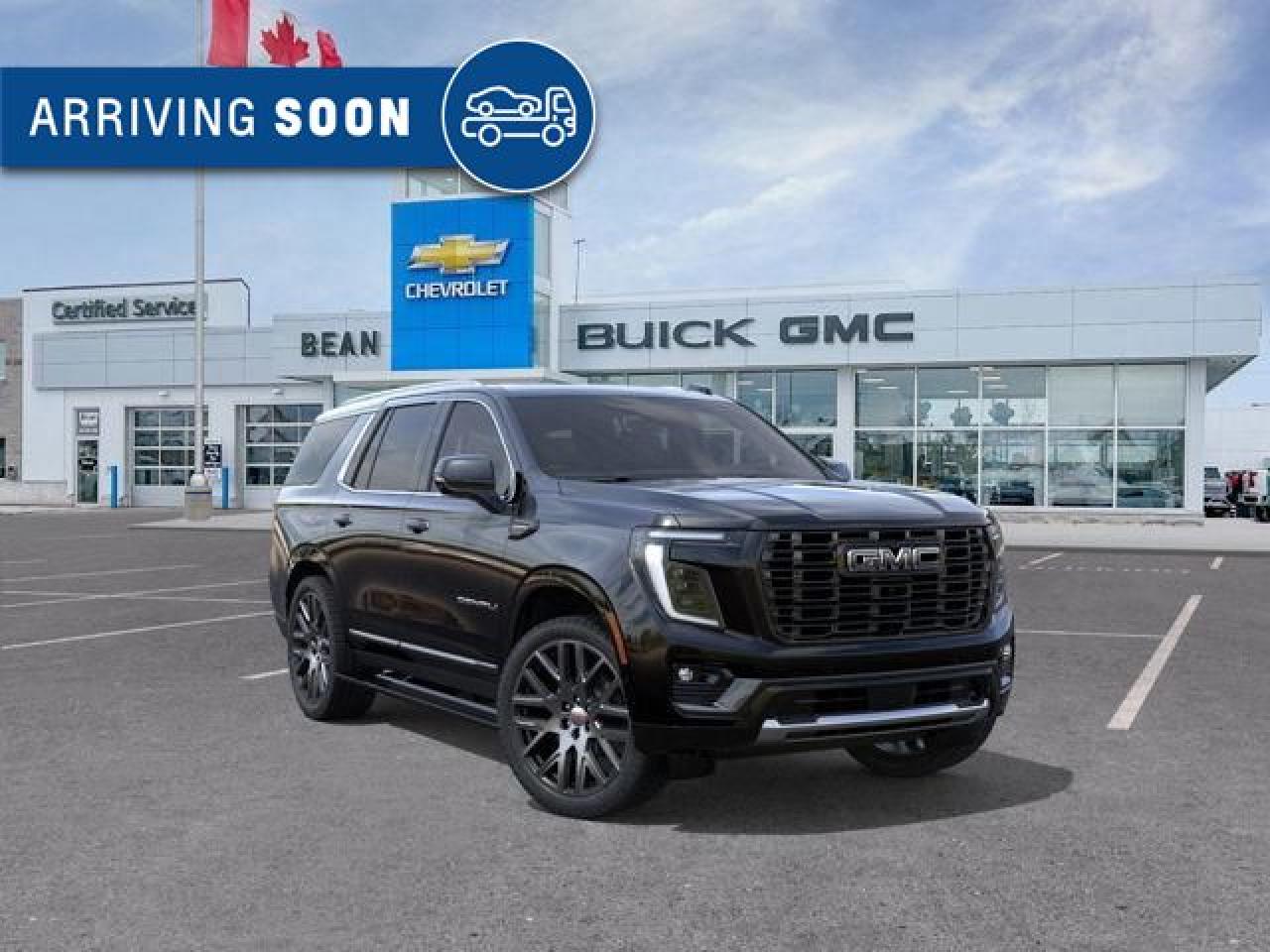 New 2025 GMC Yukon Denali Ultimate 6.2L V8 WITH REMOTE START/ENTRY, SUNROOF, HEATED SEATS, HEATED STEERING WHEEL, VENTILATED SEATS, SUPER CRUISE, POWER LIFTGATE, HD SURROUND VISION, BOSE SPEAKER SYSTEM for sale in Carleton Place, ON