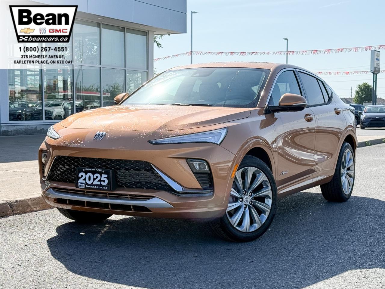 New 2025 Buick Envista Avenir 1.2L 3CYL WITH REMOTE START/ENTRY, HEATED SEATS, HEATED STEERING WHEEL, SUNROOF, POWER LIFTGATE, ANDROID AUTO AND APPLE CARPLAY for sale in Carleton Place, ON