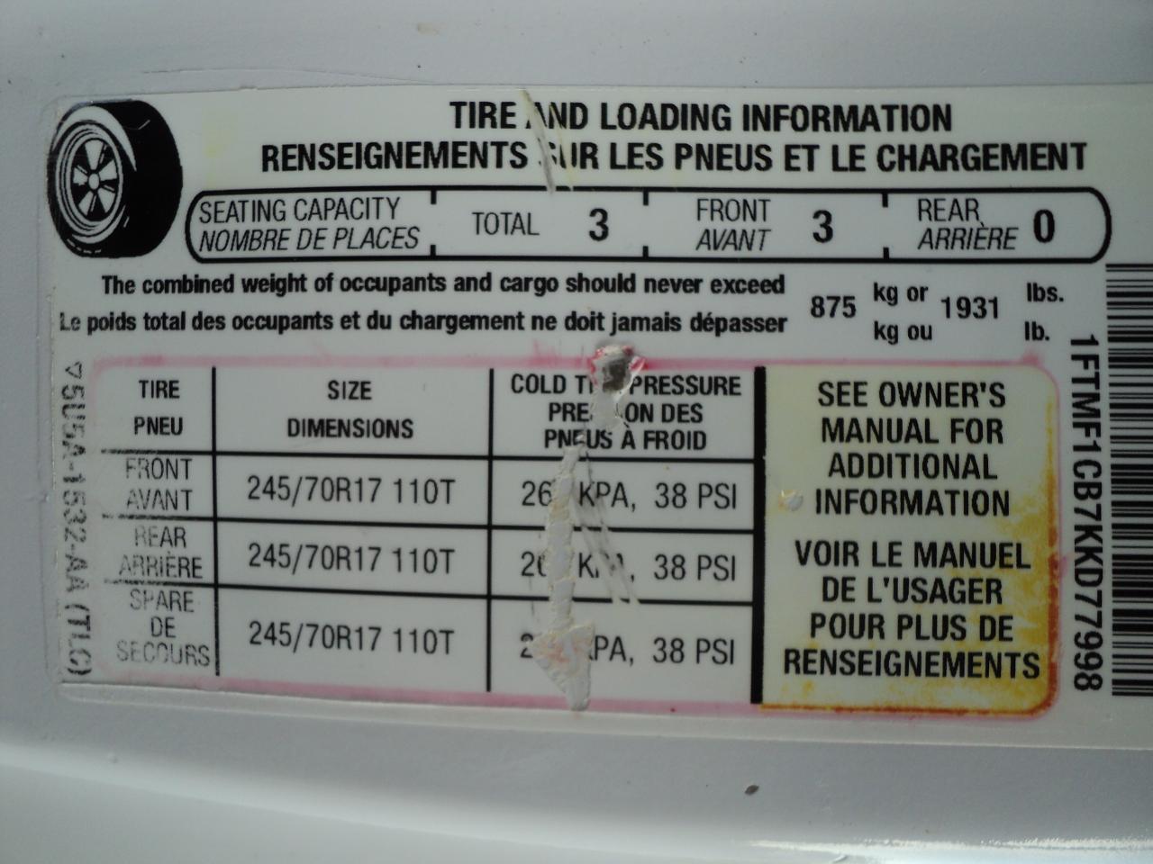 2019 Ford F-150 XL  RegCab 2WD 3.3L6cylGas 8' Box BackUpCam - Photo #28