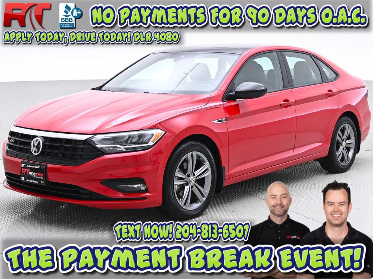 Hey there, friend  Welcome to Ride Times Payment Break Eventrunning now through June 30th.  We know moneys tight, timings everything, and finding the right ride without getting stuck in a payment loop is no small task. Thats why were doing things differently.  For a limited time, you can drive away today and make no payments for 90 days OACgiving you a true break when you need it most. Weve helped thousands of Manitobans do just thatand were ready to help you next.  It Starts With the Right Vehicle  We carry 80 to 120 hand-picked, safety-certified vehicles at all timesmost priced under $30,000. And yes, the good ones move fast.  So if something catches your eye, dont waitwe only have one of most trims, and trade-in volume is slowing down across the province. Fresh inventory is getting harder to replace.  Flexible FinancingBuilt Around You  Your budget shouldnt hold you back from a reliable ride.  Whether youre rebuilding credit, buying your first vehicle, or just looking to keep your payments low, weve got you covered with:  -$0 down options  -Fast approvals  -No payments for 90 days OAC  -Competitive rates even if your credit isnt perfect  Plus, we offer top-dollar trade values, helping you unlock more equity from your current vehicle before its value drops further.  Were Not Just Another Dealership  Weve been proudly family-owned for 17+ years, built on trust, transparency, and doing right by our customers.  Dont just take our word for itweve earned 1,000+ positive reviews from customers literally all over the world, and were just getting started.  Youre Closer Than You Think  Youre already here, reading this. Thats step one.  Most of our buyers start by valuing their trade, browsing online, or just shooting us a text.  From there, its simpleand youll have a real person helping you every step of the way.  Drive With Confidence  Every vehicle on our lot passes a full safety inspection, includes a detailed CarFax report, and is backed by our exclusive Oil 4 Life Programa Ride Time perk that keeps your ride running smoothly, long after youve driven off the lot.  Whats Stopping You From Moving Forward Today?  Were here to help you work through thatwithout pressure.  But just a heads-up: our offers cant be held without a deposit, and with payment relief and top trade values, inventory is flying.  Lets make this your easiest car-buying experience ever:  -Text us at 204-813-6507  -Browse online at fast.ridetime.ca  -Or chat with us anytime on Facebook Messenger m.me/ridetime  Your next ride is waitingand right now, it comes with a payment break.  DLR 4080
