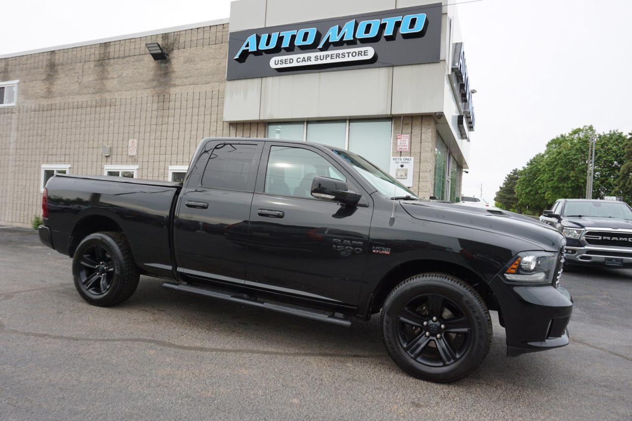 Used 2016 RAM 1500 5.7L HEMI SPORT 4WD CERTIFIED *1 OWNER*FREE ACCIDENT* CAMERA BLUETOOTH LEATHER HEAT/COOL SUNROOF CRUISE ALLOYS for sale in Burlington, ON