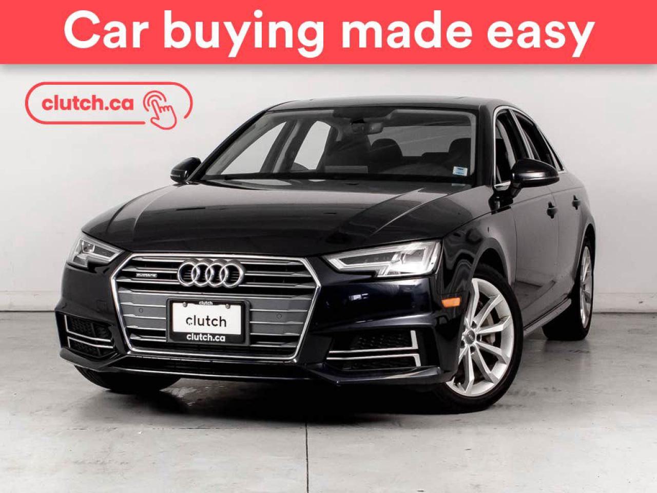 Used 2018 Audi A4 2.0T Progressiv w/ Sunroof, RearView Cam, Heated Seats for sale in Bedford, NS