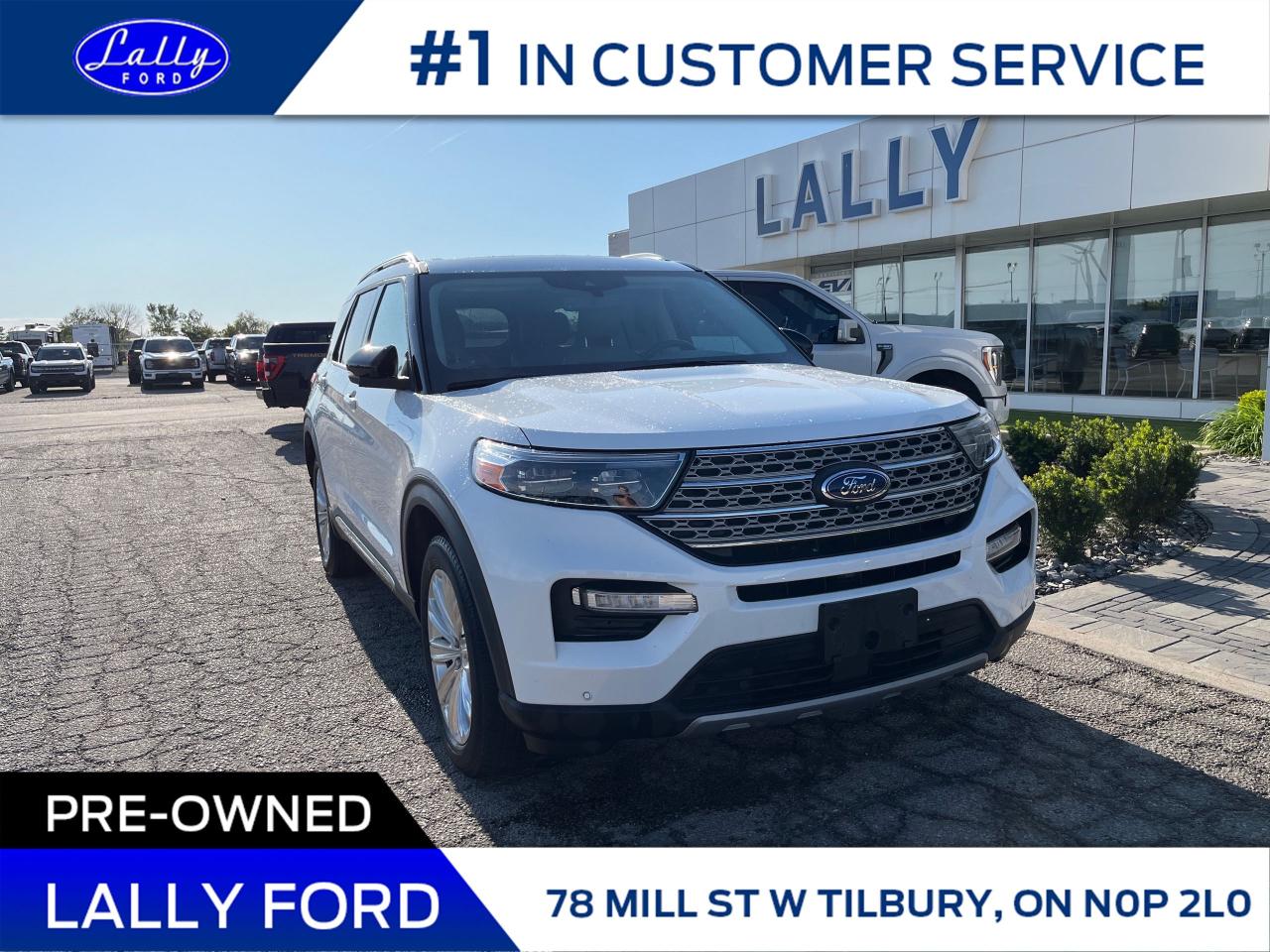 Used 2022 Ford Explorer Limited Moonroof, Nav, One Owner!! for sale in Tilbury, ON