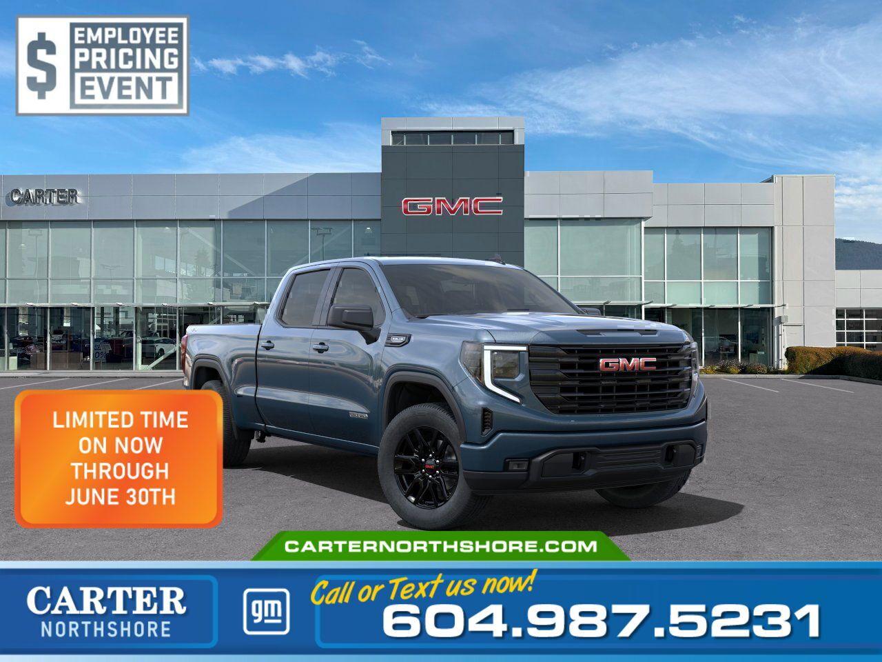 New 2025 GMC Sierra 1500 ELEVATION 4WD | Alum Wheels/Touchscreen/Bose Skprs for sale in North Vancouver, BC