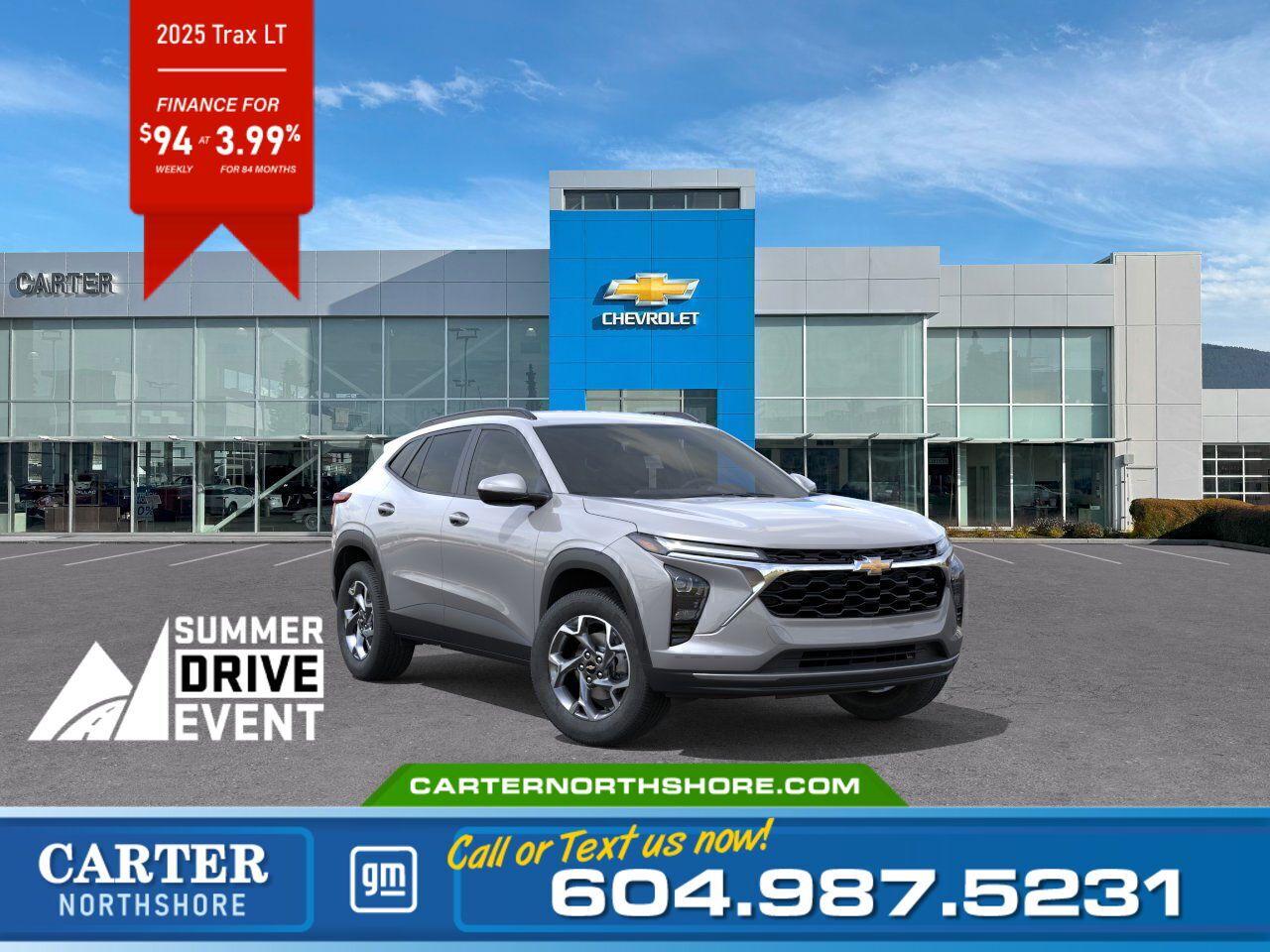 New 2025 Chevrolet Trax 1LT | Alum Wheels/HD Touchscreen/HD Rear Cam for sale in North Vancouver, BC