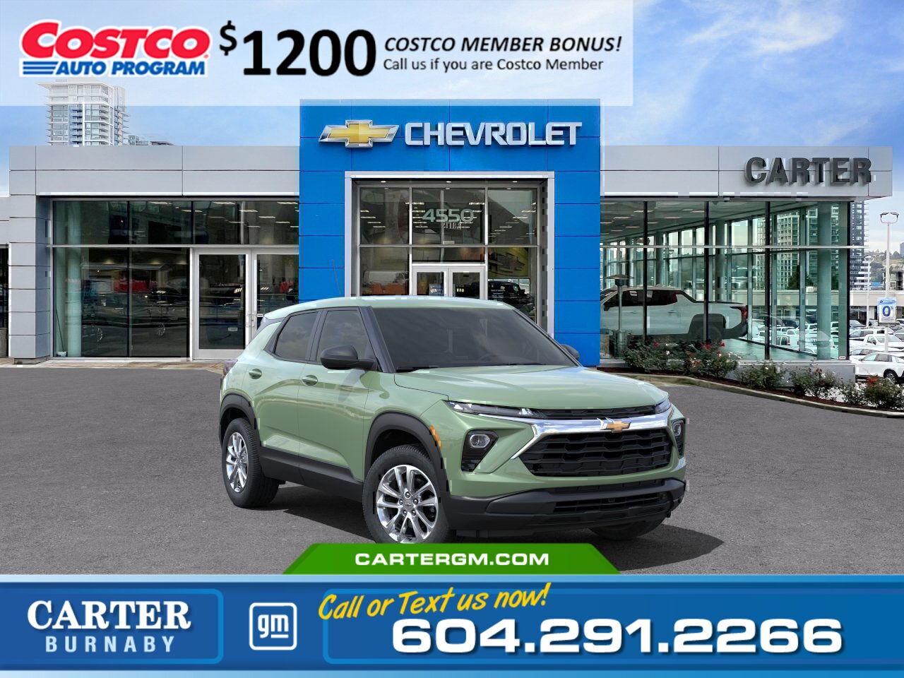 New 2025 Chevrolet TrailBlazer 1LS | Alum Wheels/Cruise Ctrl/HD Rear Cam for sale in Burnaby, BC