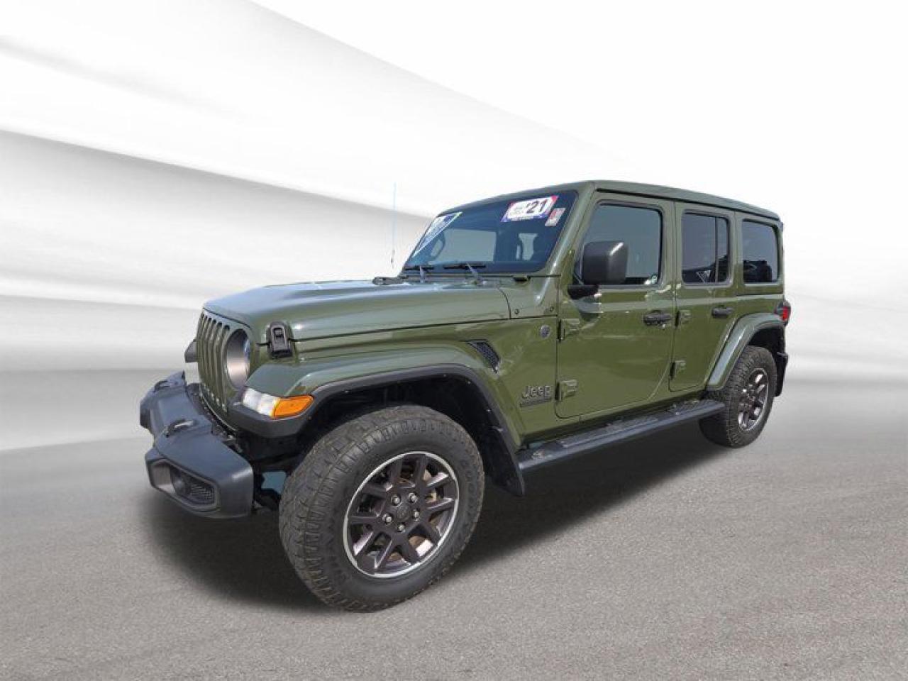 Used 2021 Jeep Wrangler Unlimited Sahara 80th Anniversary,SkyActive Top,,cold weather grpup,trailer tow pkg,leather,preferre for sale in Halifax, NS