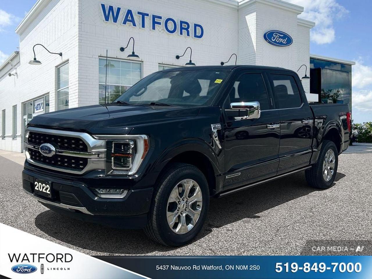 Used 2022 Ford F-150 PLATINUM 4WD SUPERCREW 5.5' BOX for sale in Watford, ON