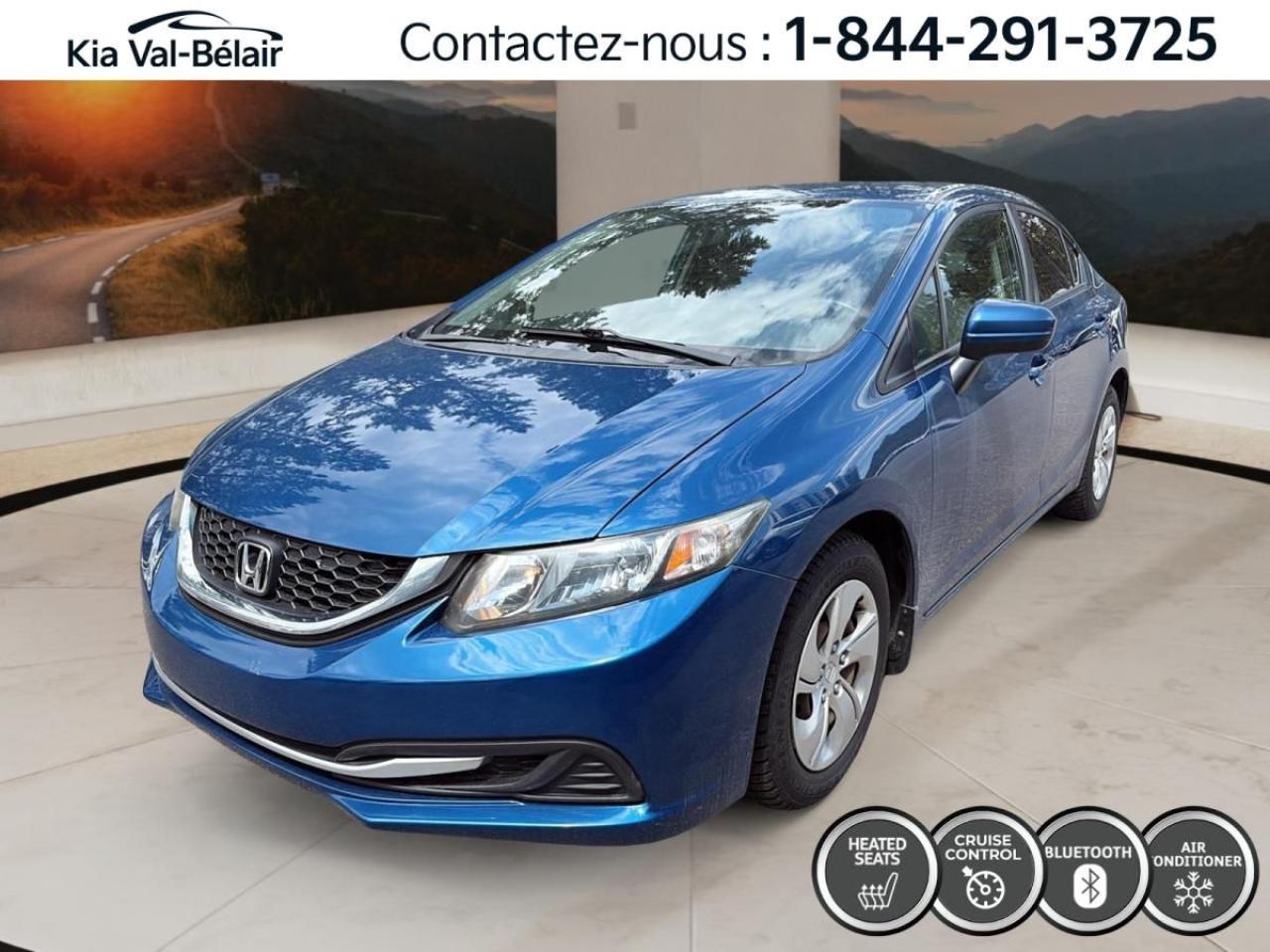 Used 2015 Honda Civic LX * BLUETOOTH * SIÈGES CHAUFFANTS * CRUISE * A/C for sale in Québec, QC