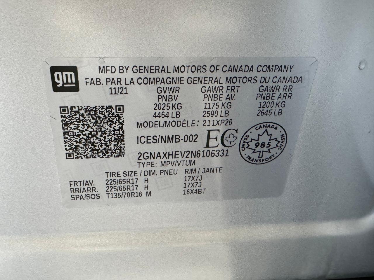 2022 Chevrolet Equinox LS+New Brakes+Camera+Collision Alert+CLEAN CARFAX Photo111