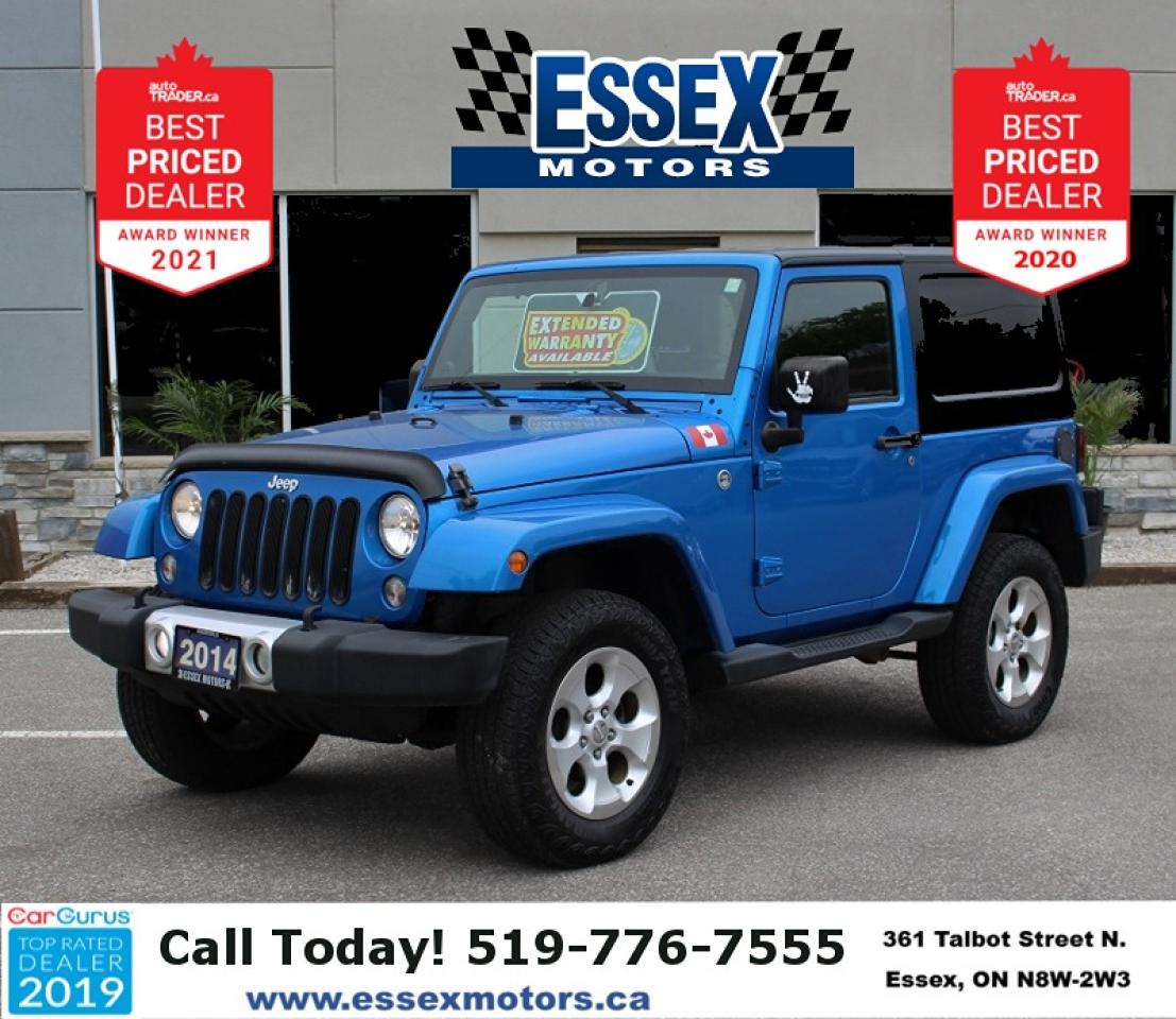Used 2014 Jeep Wrangler Sahara*Low Ks*2dr*4x4*BT*Navi*Cruise Control for sale in Essex, ON