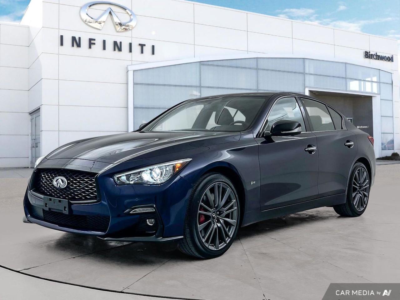 Used 2024 Infiniti Q50 Red Sport I-LINE ProACTIVE 400 HP | Accident Free | Low KM's for sale in Winnipeg, MB