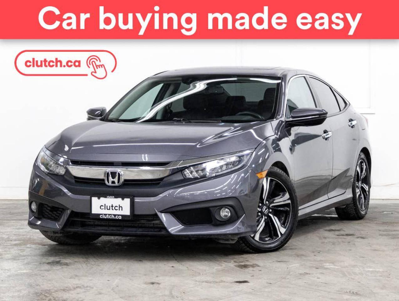 Used 2016 Honda Civic Touring w/Apple Carplay & Android Auto, Heated Front Seats, Backup Cam for sale in Toronto, ON