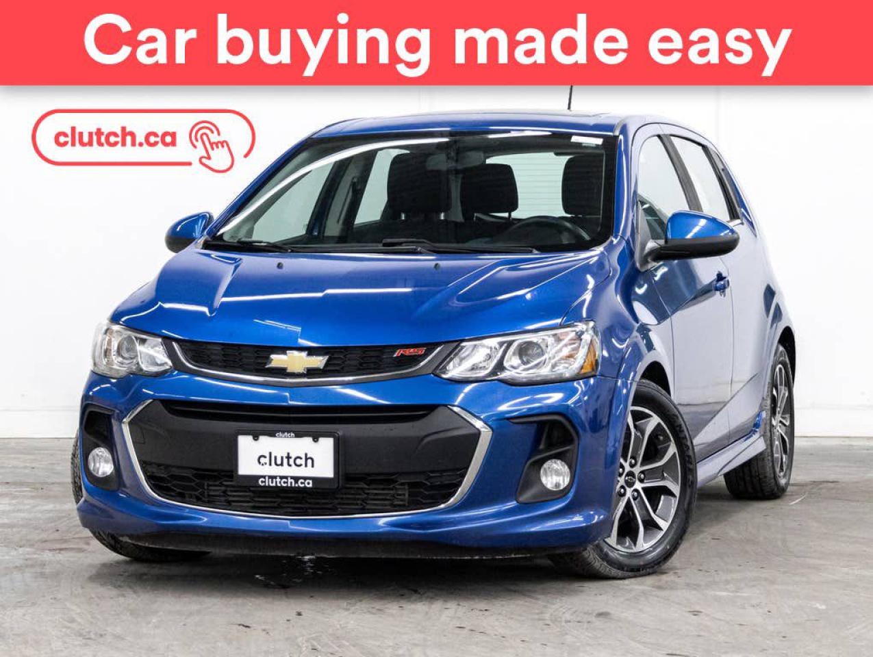 Used 2018 Chevrolet Sonic LT w/ Apple CarPlay & Android Auto, Power Moonroof, Rearview Cam for sale in Toronto, ON
