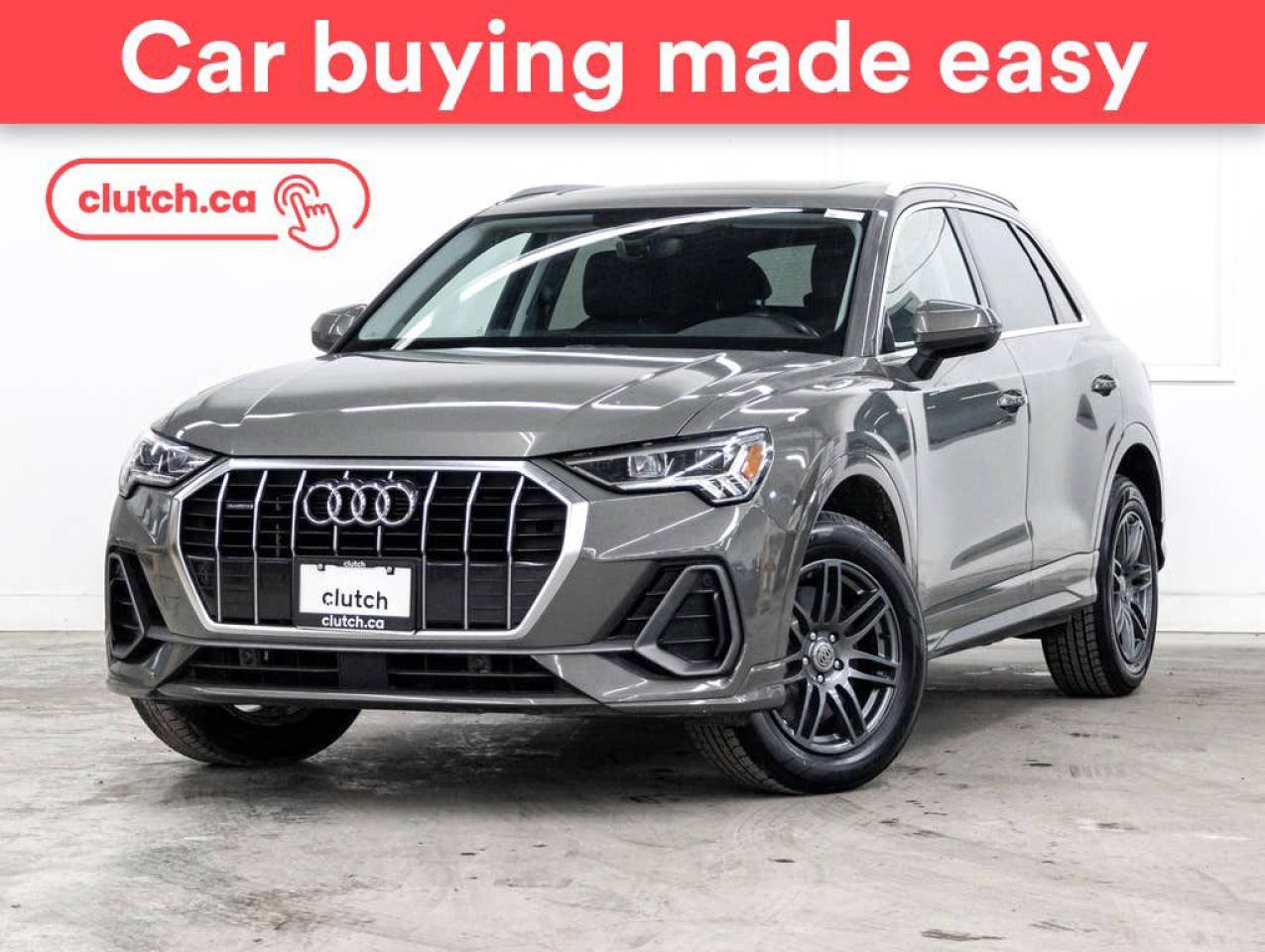 Used 2021 Audi Q3 Progressiv 45 AWD w/ Apple CarPlay & Android Auto, Panoramic Moonroof, Nav for sale in Toronto, ON