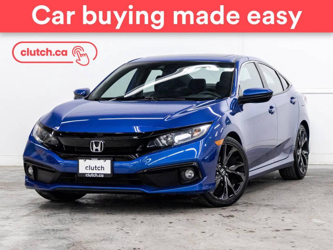 Used 2019 Honda Civic Sport w/ Apple CarPlay & Android Auto, Power Moonroof, Rearview Cam for sale in Toronto, ON