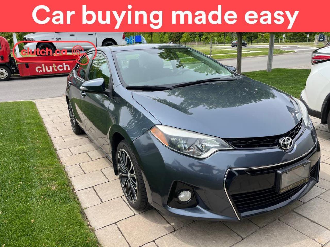 Used 2016 Toyota Corolla S w/ S Upgrade Pkg w/Heated Front Seats, Bluetooth, Rearview Cam for sale in Toronto, ON