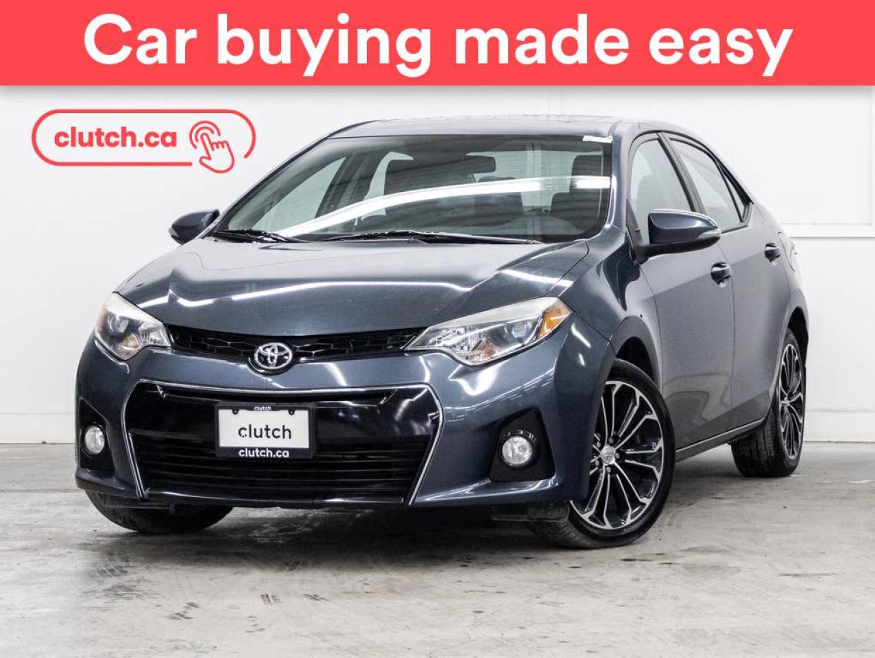 Used 2016 Toyota Corolla S w/ S Upgrade Pkg w/Heated Front Seats, Bluetooth, Rearview Cam for sale in Toronto, ON