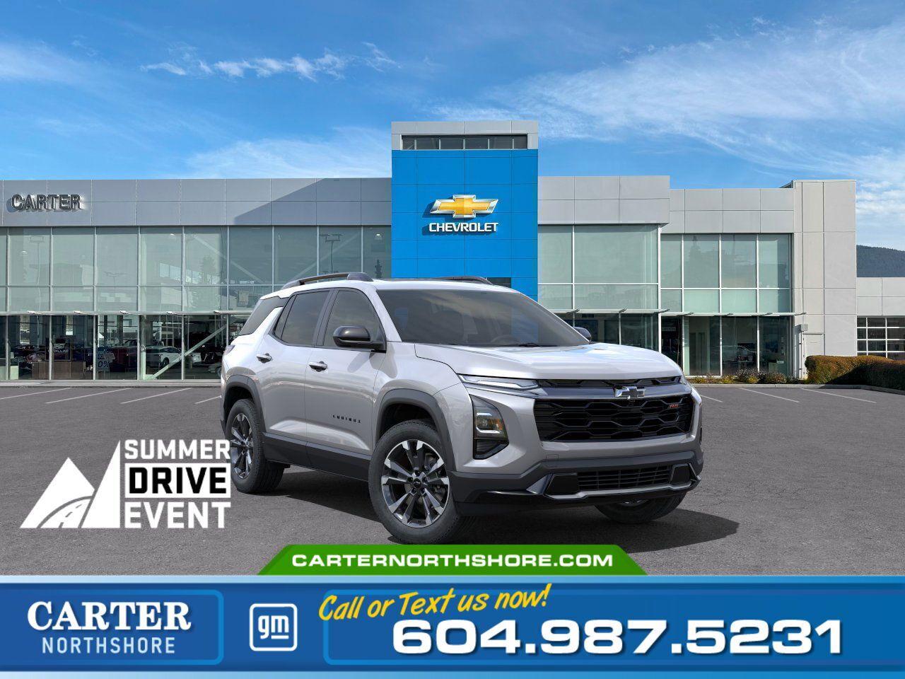 New 2025 Chevrolet Equinox 2RS AWD | Alum Wheels/Pano Sunroof/Vented Seats for sale in North Vancouver, BC