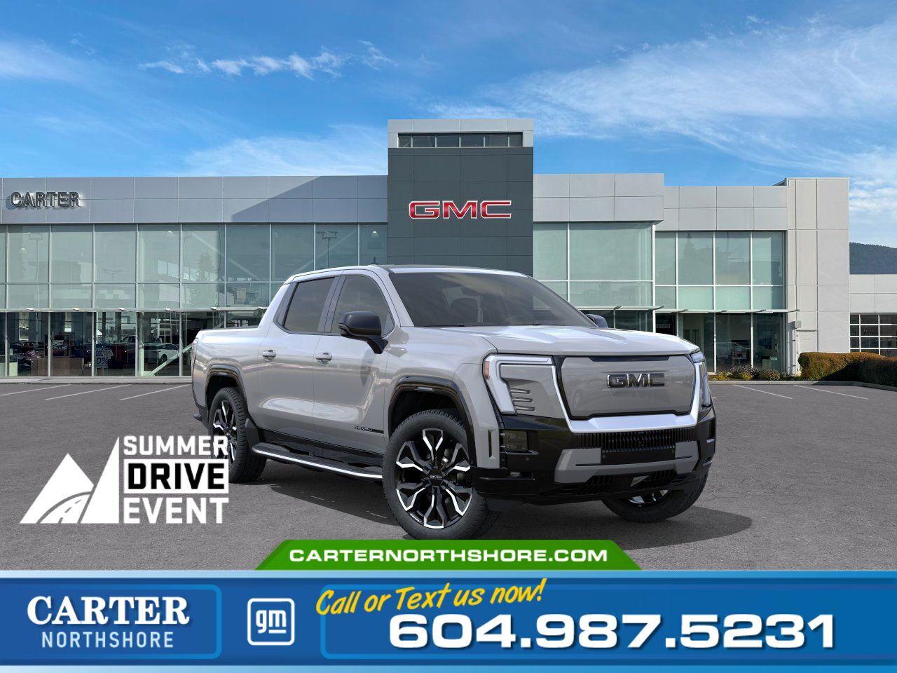 New 2025 GMC Sierra EV DENALI 4WD Extended Range | 740Km Range/Adpt Cruis for sale in North Vancouver, BC