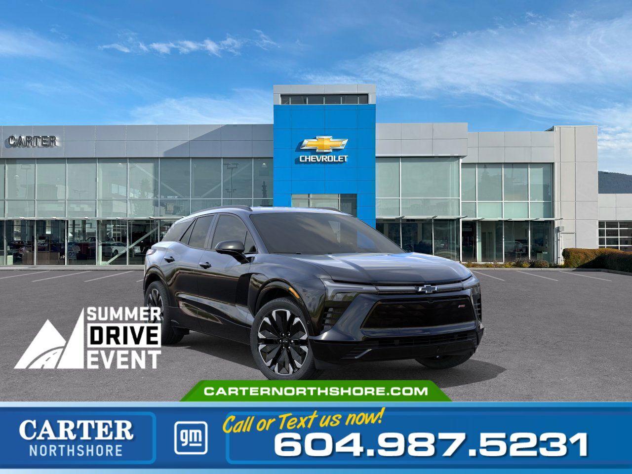 New 2024 Chevrolet Blazer EV 1RS AWD | 521Km Range/Autosense Lft Gte/Roof Rails for sale in North Vancouver, BC