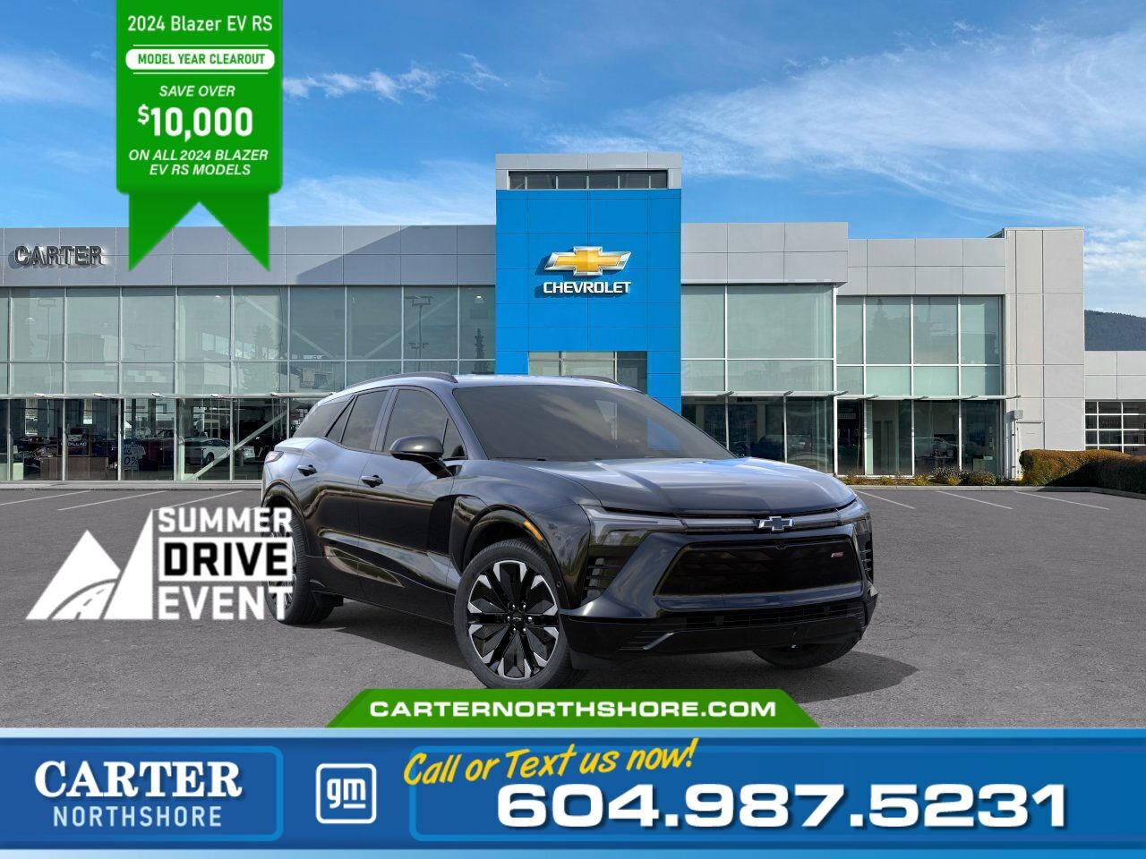 New 2024 Chevrolet Blazer EV 1RS AWD | 521Km Range/Autosense Lft Gte/Roof Rails for sale in North Vancouver, BC