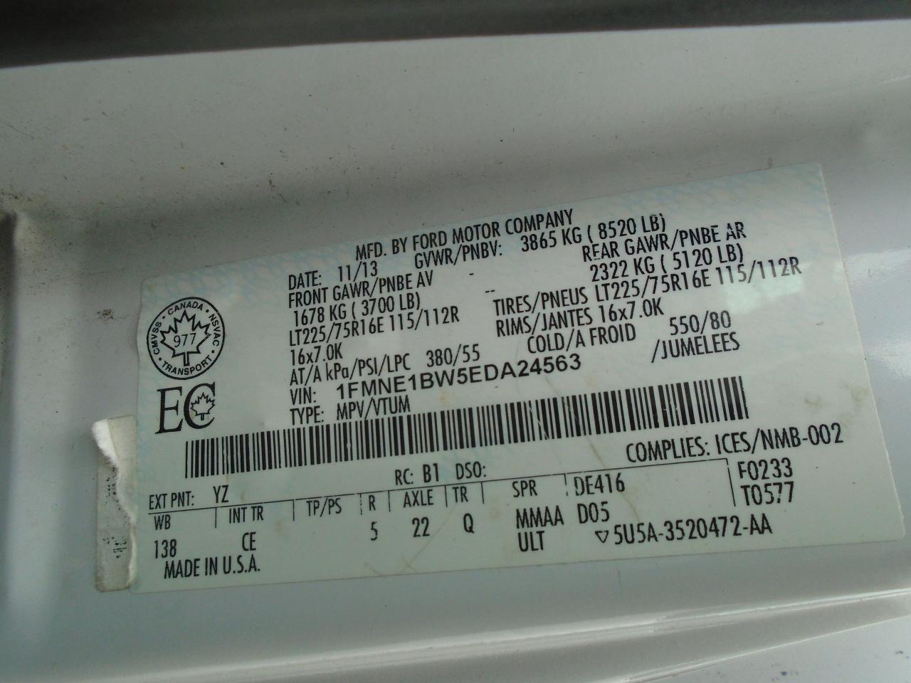 2014 Ford Club Wagon 11 passenger E-150 XLT - Photo #23