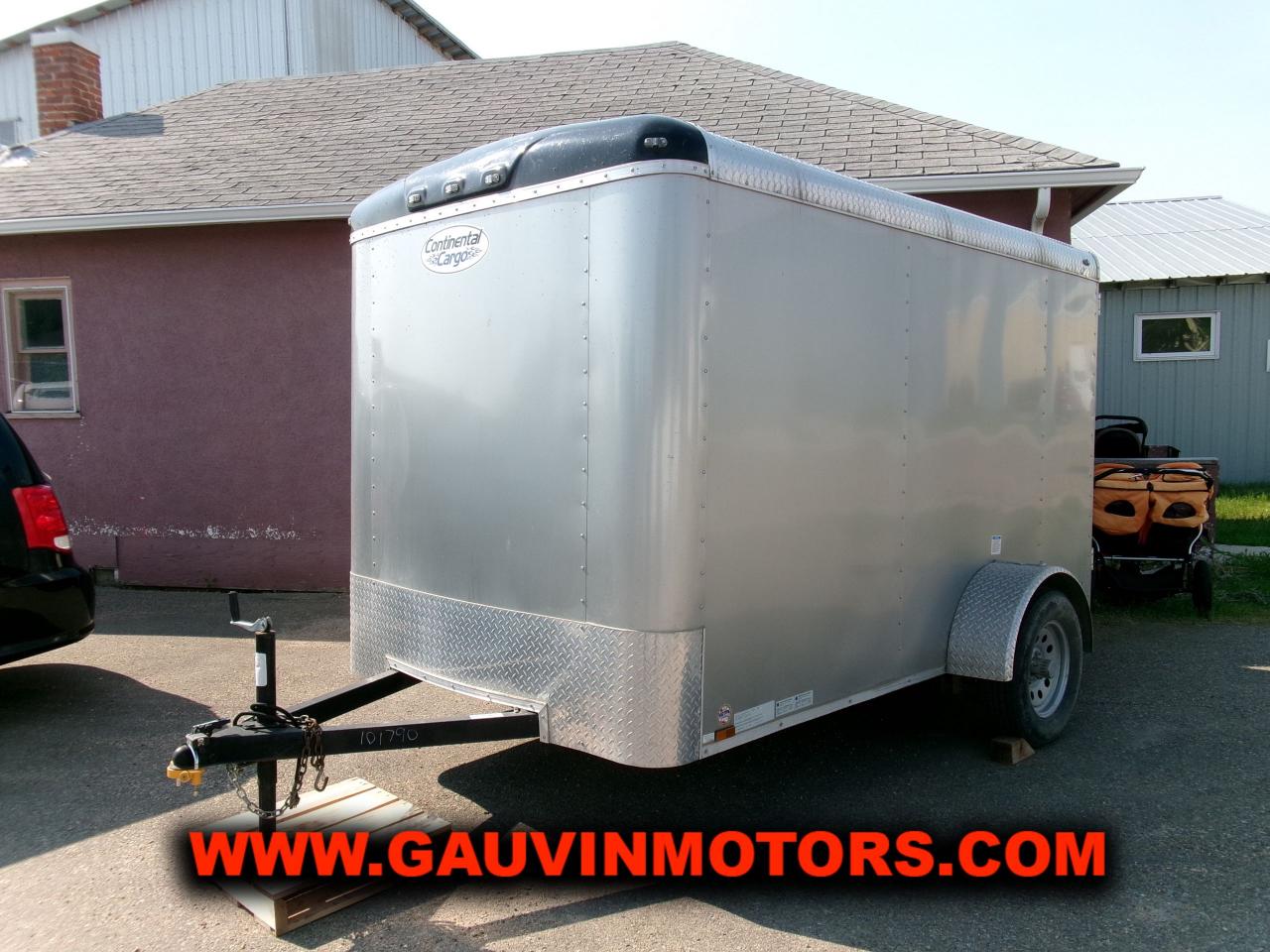 Used 2023 Continental Cargo Tail Wind Cargo Trailer, 5x10' w/ Ramp & Side Doors for sale in Swift Current, SK