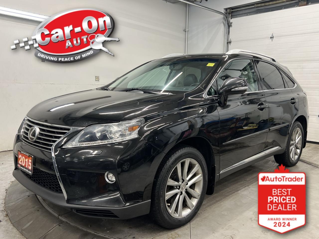 LOW KMS!! ALL-WHEEL DRIVE RX 350 W/ Leather, sunroof, heated/cooled seats, 19-inch alloys, backup camera, dual-zone climate control, automatic headlights, keyless entry w/ push start, power liftgate, power adjustable steering column, full power group incl. power seats w/ driver memory, leather-wrapped steering wheel, garage door opener, auto-dimming rearview mirror, cruise control, Bluetooth and more!! This vehicle just landed and is awaiting a full detail and photo shoot. Contact us and book your road test today!