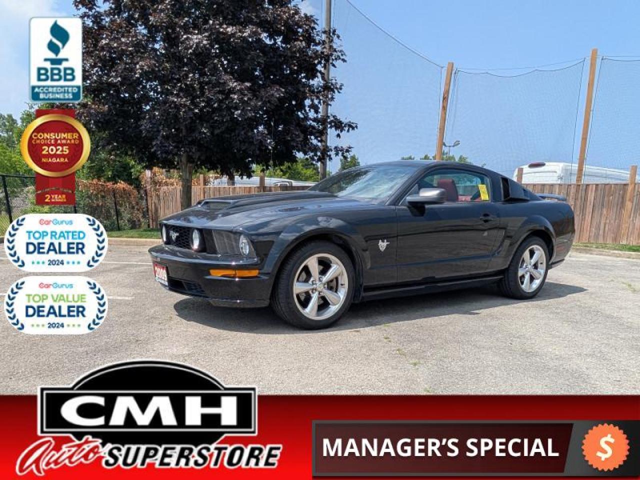 2009 Ford Mustang GT Coupe  **GLASS ROOF - RED LEATHER**