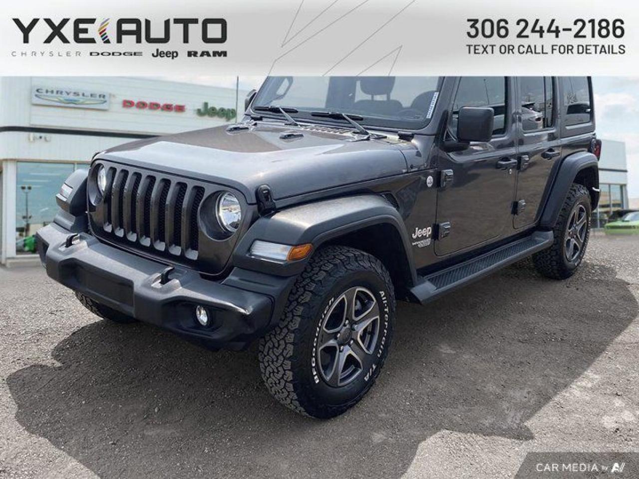 Used 2018 Jeep Wrangler UNLIMITED SPORT for sale in Saskatoon, SK