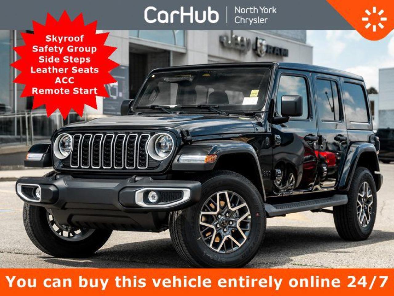 New 2025 Jeep Wrangler Sahara Skyroof Safety Group Side Steps Leather Seats for sale in Thornhill, ON