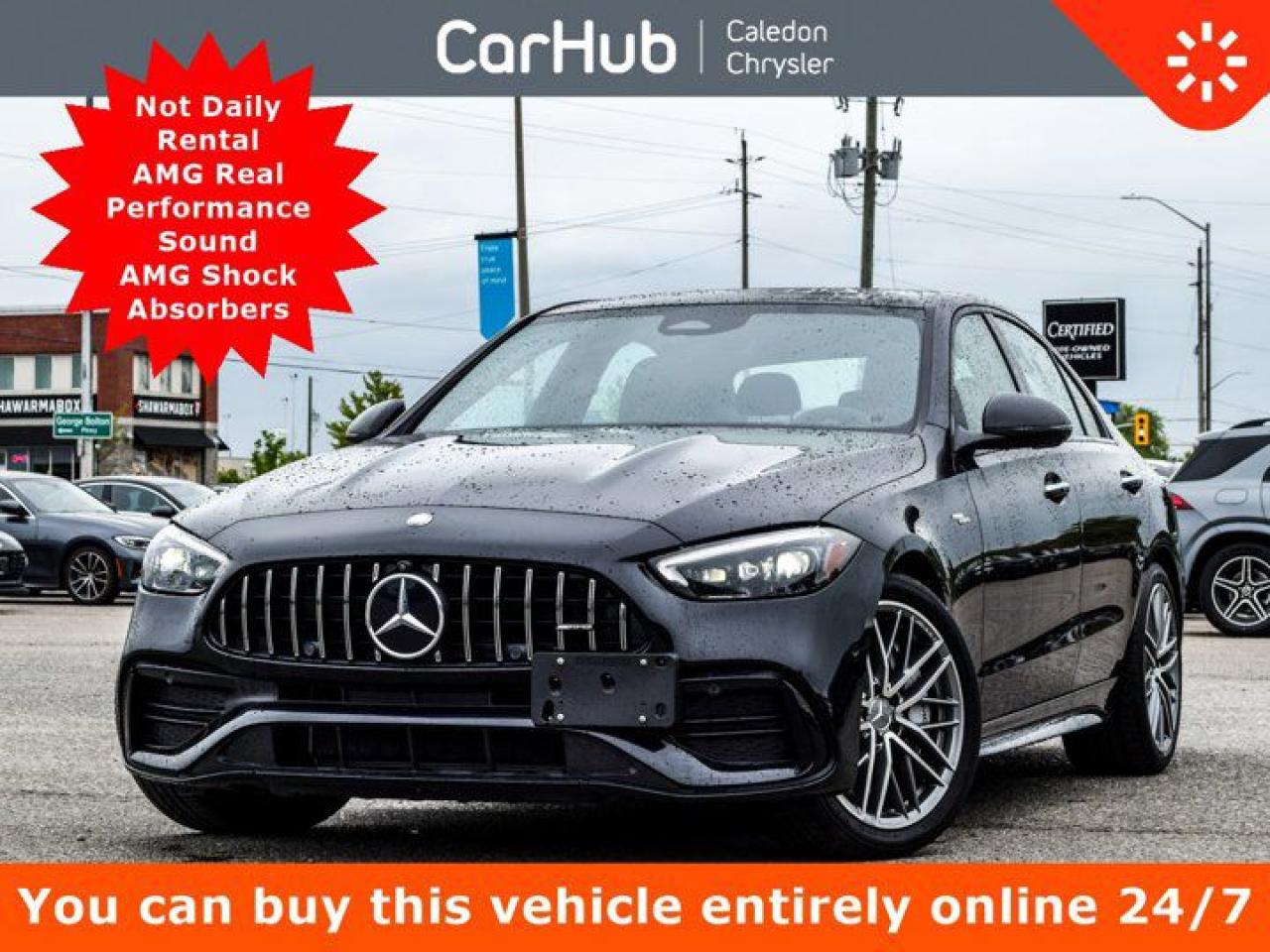 Used 2024 Mercedes-Benz C-Class AMG C 43 4MATIC Only 220Km Pano Sunroof for sale in Bolton, ON