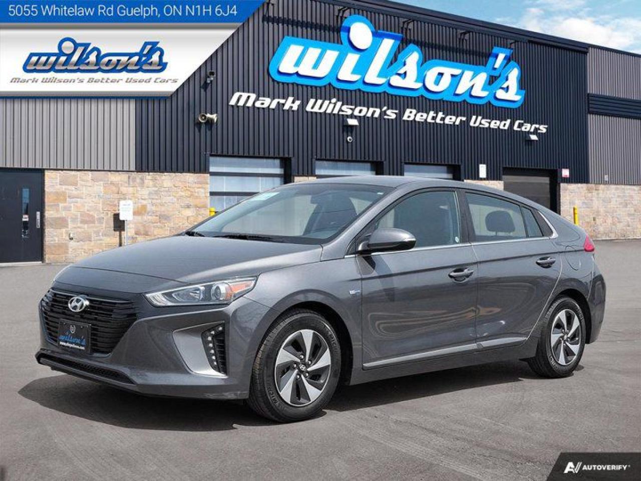 Used 2019 Hyundai Ioniq Hybrid Luxury | Leather | Sunroof | Heated Steering + Seats | Power Seat | CarPlay + Android | and More ! for sale in Guelph, ON