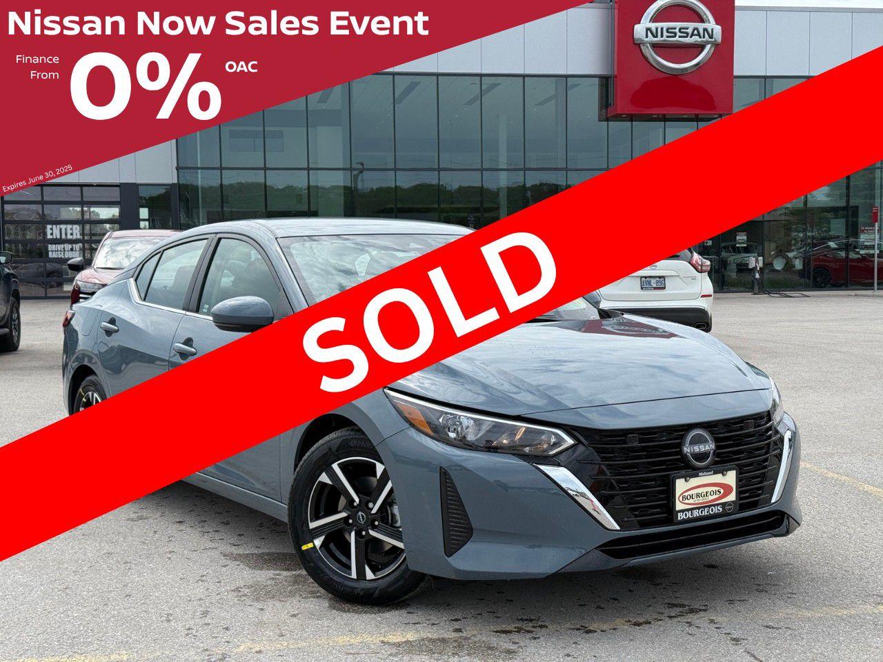 New 2025 Nissan Sentra SV CVT for sale in Midland, ON