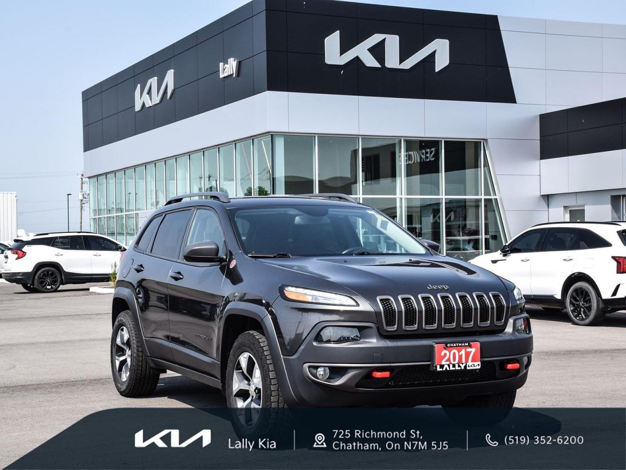 Used 2017 Jeep Cherokee Trailhawk | Local Trade | 4WD | Leather Heated Seats for sale in Chatham, ON