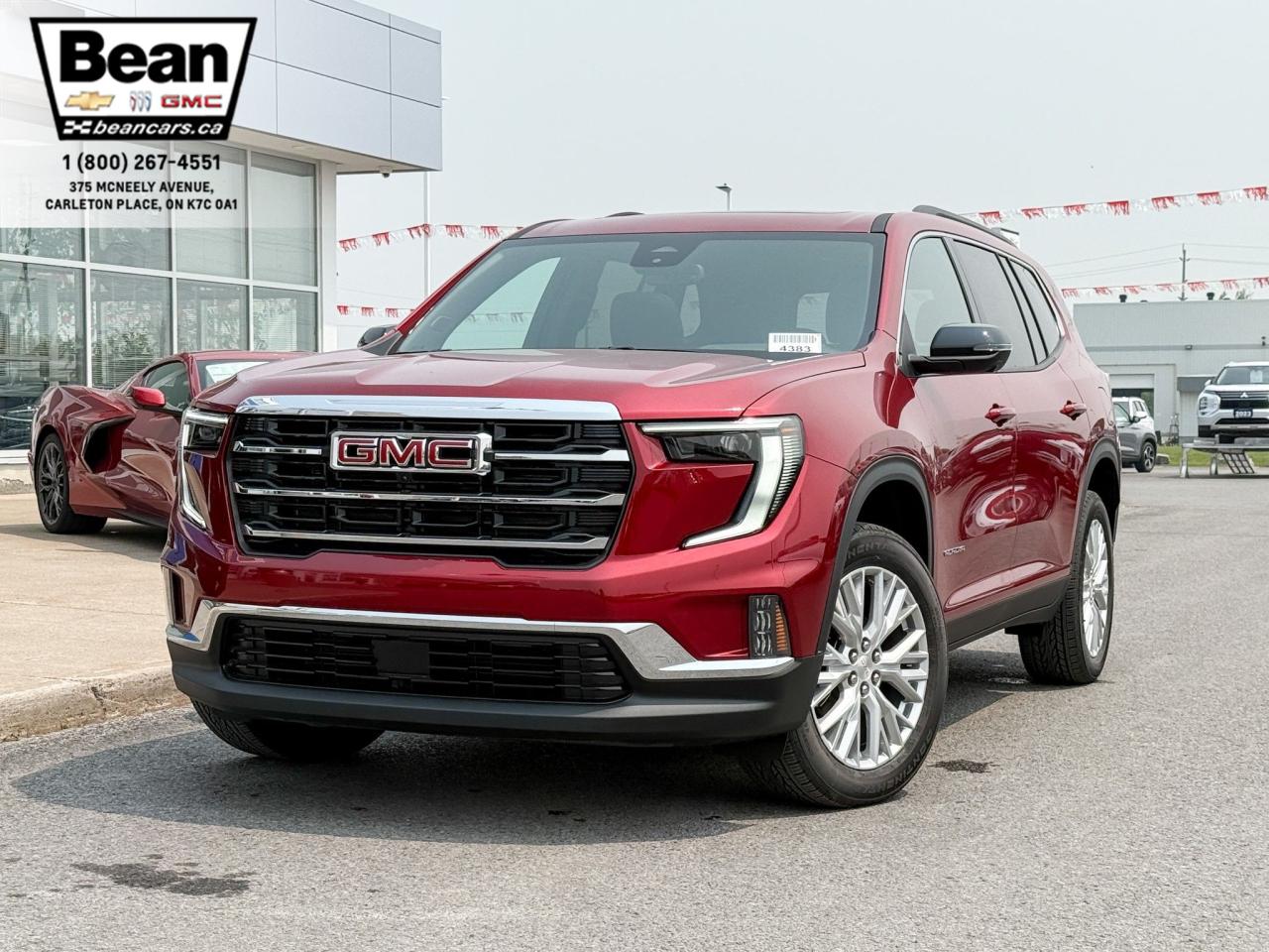 New 2025 GMC Acadia Elevation 2.5L 4CYL WITH REMOTE START/ENTRY, SUNROOF,  HEATED SEATS, HEATED STEERING WHEEL, ADAPTIVE CRUISE CONTROL, HD SURROUND VISION for sale in Carleton Place, ON