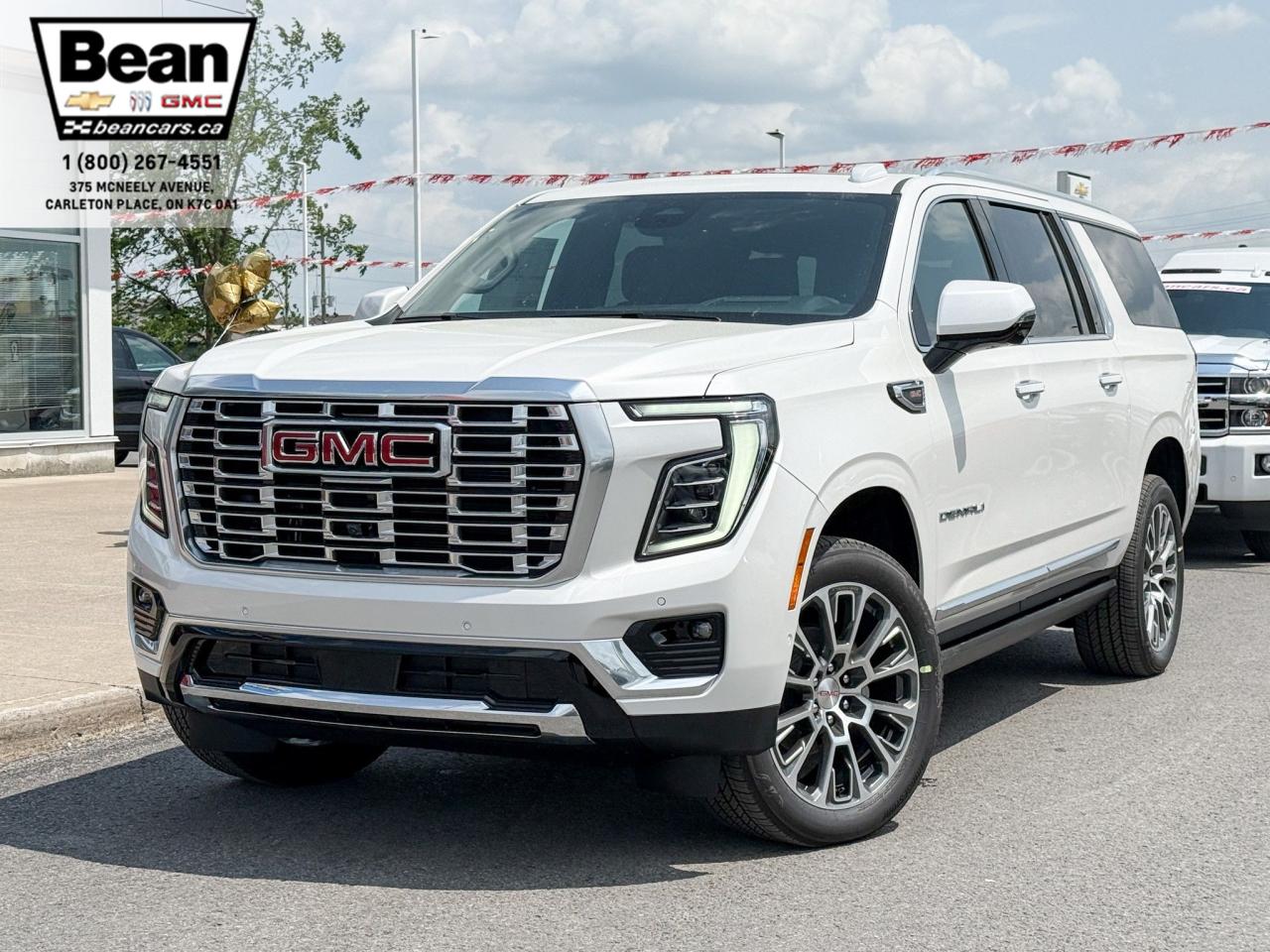 New 2025 GMC Yukon XL Denali 6.2L V8 WITH REMOTE START/ENTRY, SUNROOF, HEATED SEATS, HEATED STEERING WHEEL, VENTILATED SEATS, SUPER CRUISE, POWER LIFTGATE, BOSE SOUND SYSTEM for sale in Carleton Place, ON