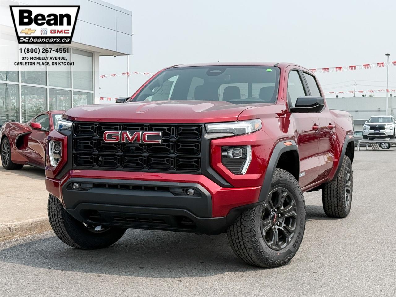 New 2025 GMC Canyon Elevation 2.7L 4 CYL WITH REMOTE START/ENTRY, HEATED SEATS, HD SURROUND VISION, TRAILER BRAKE CONTROLLER, APPLE CARPLAY AND ANDROID AUTO for sale in Carleton Place, ON