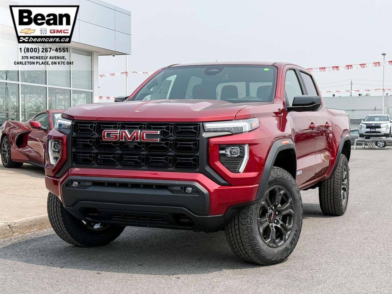 New 2025 GMC Canyon Elevation 2.7L 4 CYL WITH REMOTE START/ENTRY, HEATED SEATS, HD SURROUND VISION, TRAILER BRAKE CONTROLLER, APPLE CARPLAY AND ANDROID AUTO for sale in Carleton Place, ON
