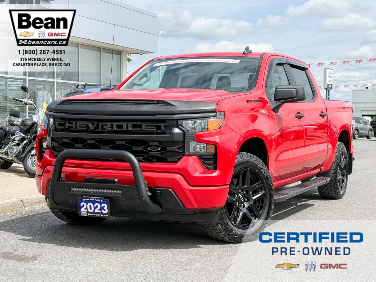 Used 2023 Chevrolet Silverado 1500 Custom 2.7L 4 CYL WITH REMOTE START/ENTRY, POWER DRIVERS SEAT, LANE KEEP ASSIST, APPLE CARPLAY AND ANDROID AUTO, HD REAR VISION CAMERA for sale in Carleton Place, ON