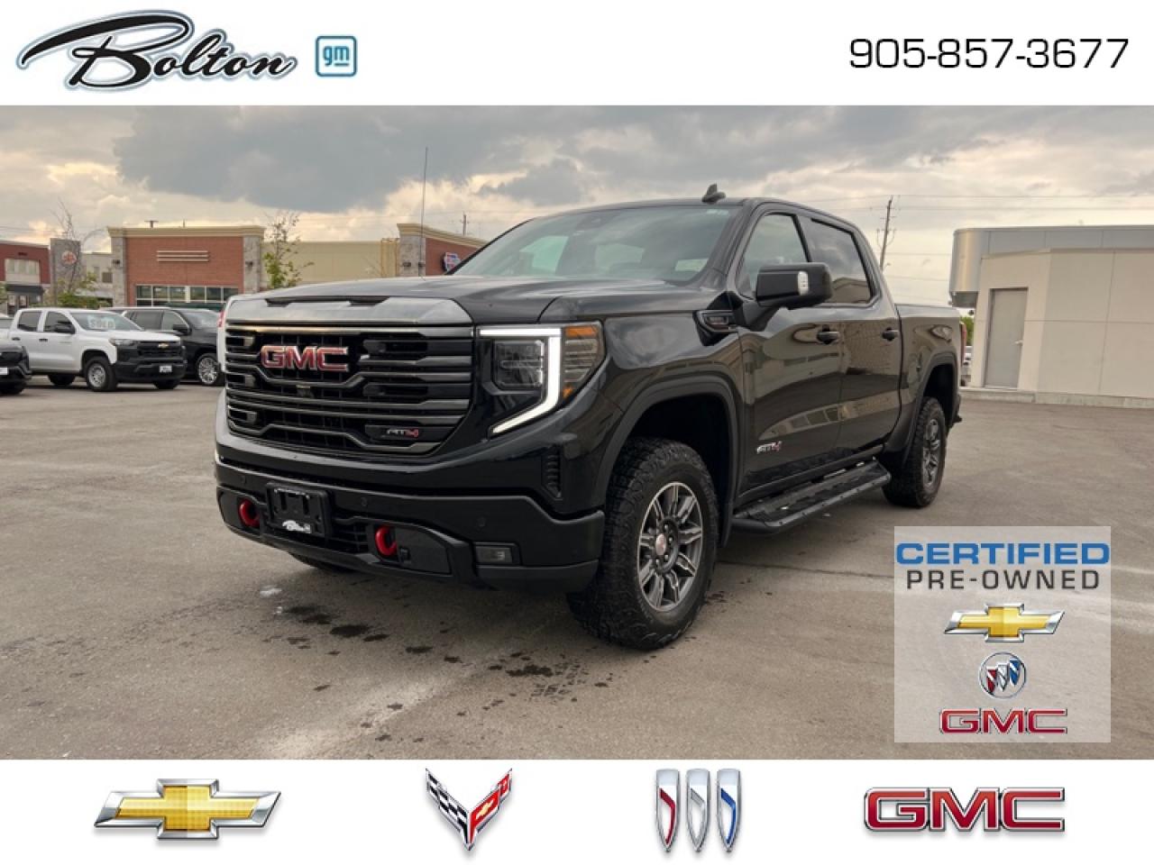 Used 2024 GMC Sierra 1500 AT4 CERTIFIED PRE-OWNED - FINANCE @ 4.99% for sale in Bolton, ON