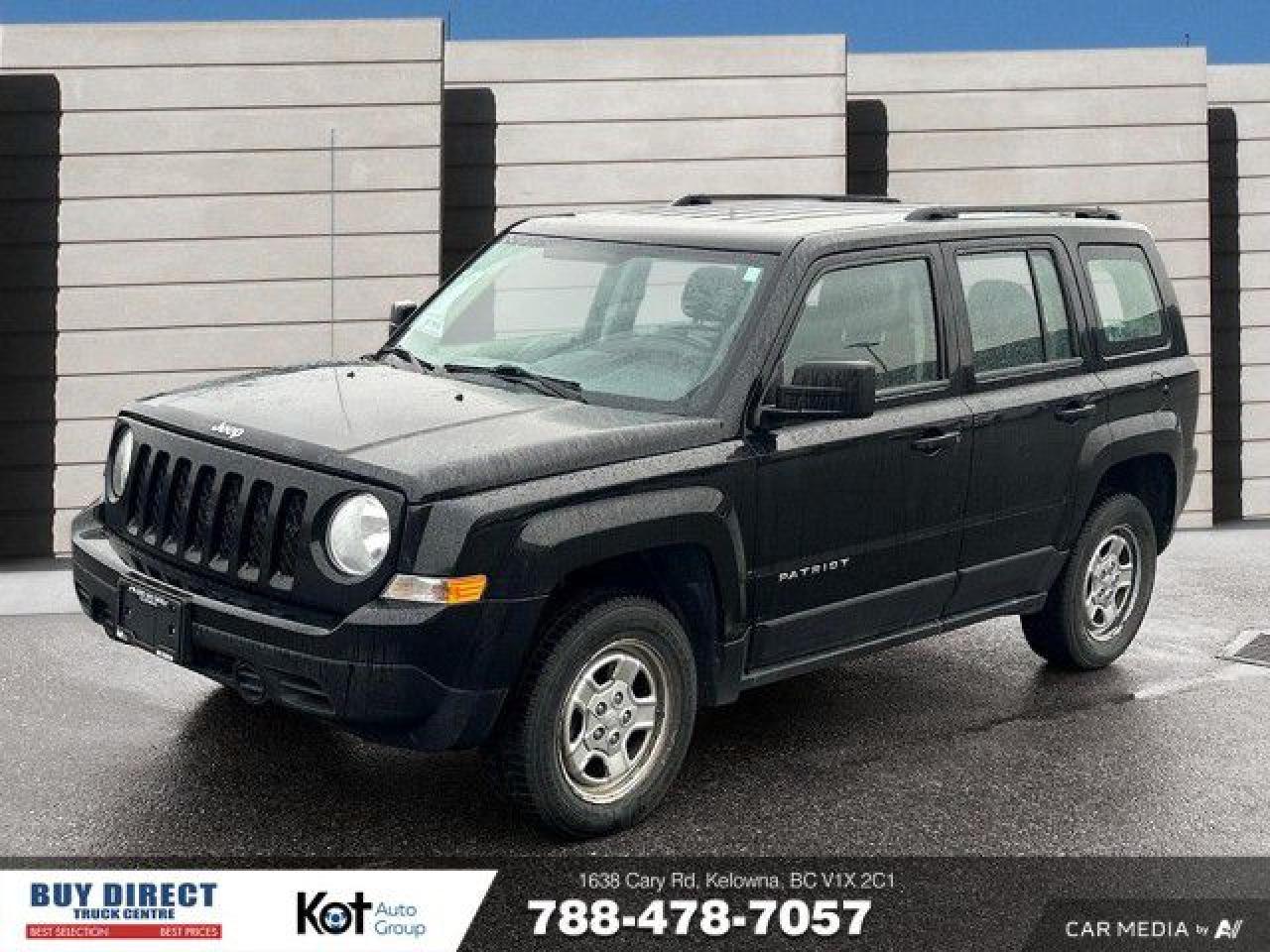 Used 2015 Jeep Patriot Sport MANUAL, FABRIC SEATS, CD PLAYER WITH FM+AM RADIO, HEAT AND AC, MANUAL WINDOWS AND LOCKS!! for sale in Kelowna, BC