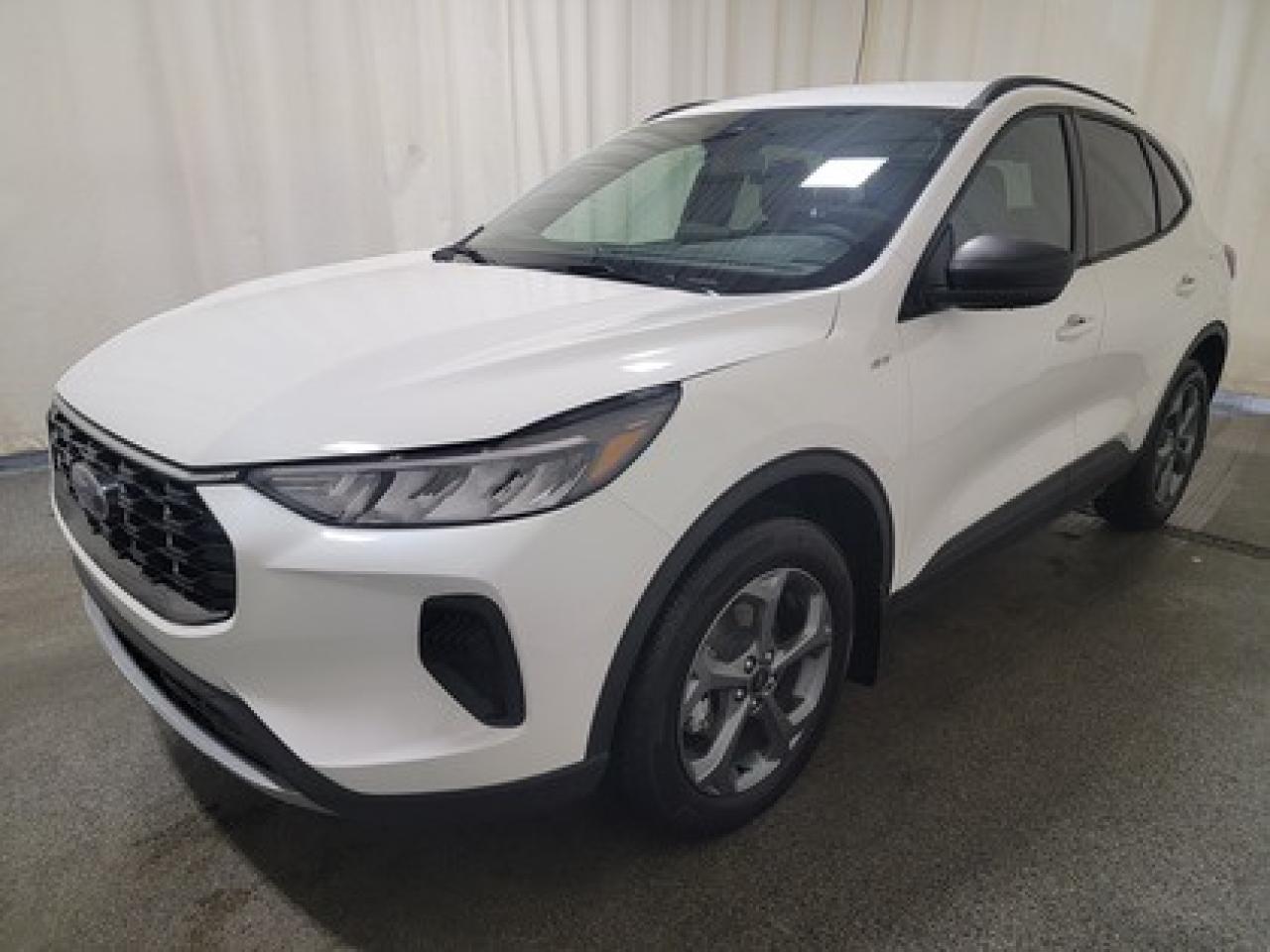 This all-new 2025 Escape ST-Line 300A looks absolutely stunning in Star White Metallic. This 5-passenger all-wheel drive crossover is equipped with the 1.5L EcoBoost® engine. This remarkable engine not only produces 181 horsepower and 190 ft-lbs of torque, but by leveraging EcoBoost® technology and an 8-speed automatic transmission, this crossover is rated to get an estimated 8.4L/100km (34 miles per gallon) combined highway/city fuel economy.

Key Features:
Power Liftgate
All-Wheel Drive
Heated Front Seats
Heated Premium Wrapped Sport Steering Wheel
Heated Mirrors
Remote Start
18 Rock Metallic Painted Aluminum Wheels
8-Way Power Driver Seat
Power Windows
LED Headlamps
LED Taillamps
Ford Co-Pilot360
SYNC® 4 W/8 LCD Capacitive Touchscreen
Wireless Apple CarPlay® and Android Auto Compatibility
Mini Spare Wheel/ Tire

Snow, rain, mud, or sunshinethis vehicle is built for it all! The All-Weather Package adds extra protection where it matters most, with premium mud flaps to shield your paint from road debris, all-weather floor mats to protect your interior from lifes messes, and Xpel paint protection to help guard against those infuriating rock chips. Drive with confidence, knowing your investment is protected from Regina's elements.

Bennett Dunlop Ford, proudly serving Regina for over 40 years, is conveniently located at 770 Broad Street. With over 3,500 Google reviews, our reputation reflects our commitment to providing a fast, easy, and enjoyable vehicle-buying experience. We eliminate the hassle with no admin or documentation fees, transparent upfront pricing, and a money-back guarantee that lets you shop with total confidence. But were more than just a dealershipwere driven to make a difference by supporting local community initiatives and events that matter to you. Visit Bennett Dunlop Ford today and experience why were Reginas trusted choice for quality vehicles, exceptional service, and a genuine commitment to driving change in our community!