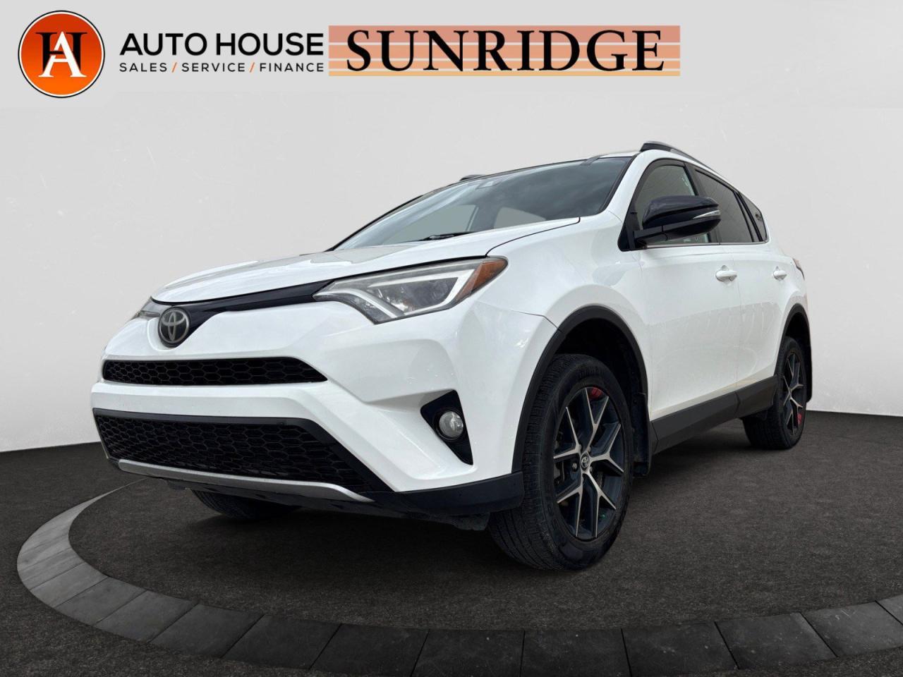 Used 2018 Toyota RAV4 SE NAVIGATION SUNROOF HEATED LEATHER SEATS PADDLE SHIFTER DRIVE MODES PUSH BUTTON START for sale in Calgary, AB