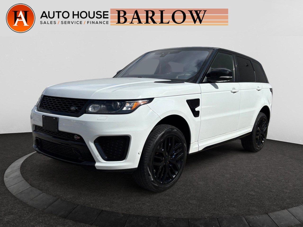 Used 2017 Land Rover Range Rover Sport SVR V8 SUPER CHARGED LUXURY PANORAMIC ROOF HEATED LEATHER SEATS PADDLE SHIFTER DRIVE MODES for sale in Calgary, AB